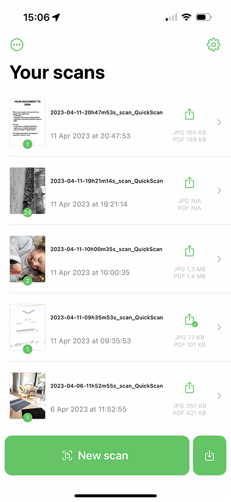 QuickScan screenshot 1